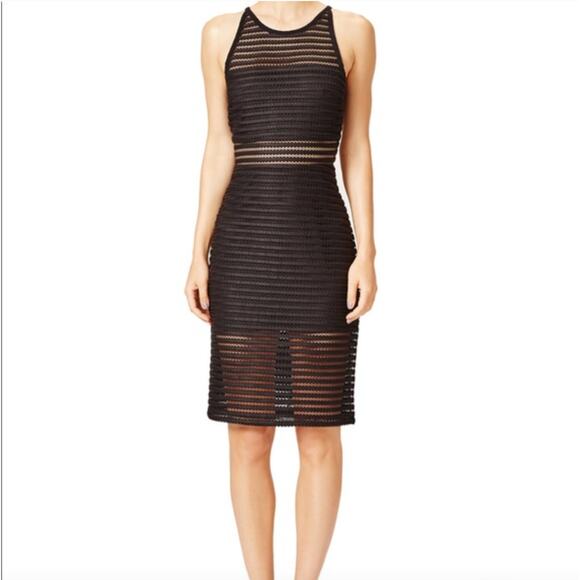 Parker Conner Neoprene Sheath Dress in Black Small - Picture 1 of 9